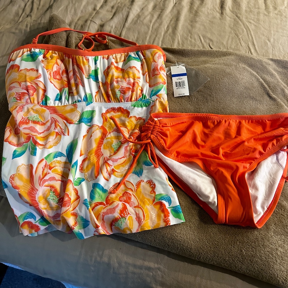 NWT KIM ROGERS Ladies 2 piece Tankini